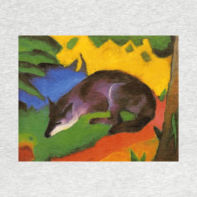 Blue-Black Fox by Franz Marc by Naves